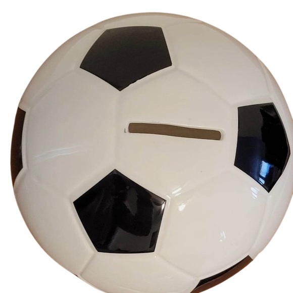 RARE Tiffany & Co. Soccer Ball Piggy Bank Saving Money Coins Made In Ireland - Picture 2 of 10